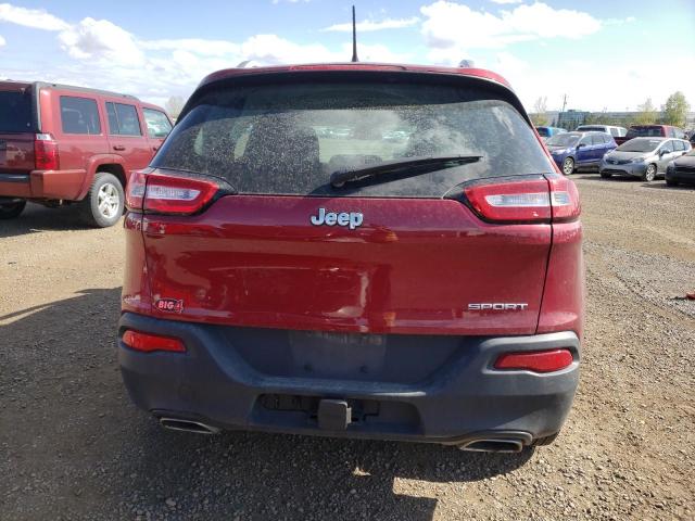 1C4PJLAS6FW573682 - 2015 JEEP CHEROKEE SPORT RED photo 6