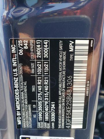 4JGFF5KE2SB481306 - 2025 MERCEDES-BENZ GLS 450 4MATIC BLUE photo 13