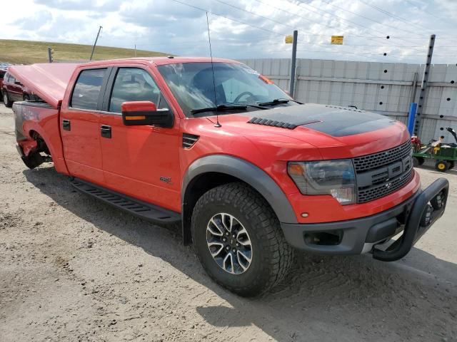 1FTFW1R6XDFC57479 - 2013 FORD F150 SVT RAPTOR RED photo 4