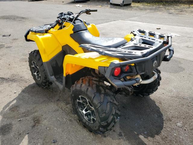 3JBLKAJ2XFJ002040 - 2015 CAN-AM OUTLANDER 650 XT YELLOW photo 3