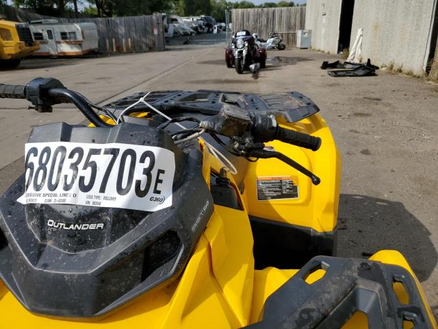 3JBLKAJ2XFJ002040 - 2015 CAN-AM OUTLANDER 650 XT YELLOW photo 9