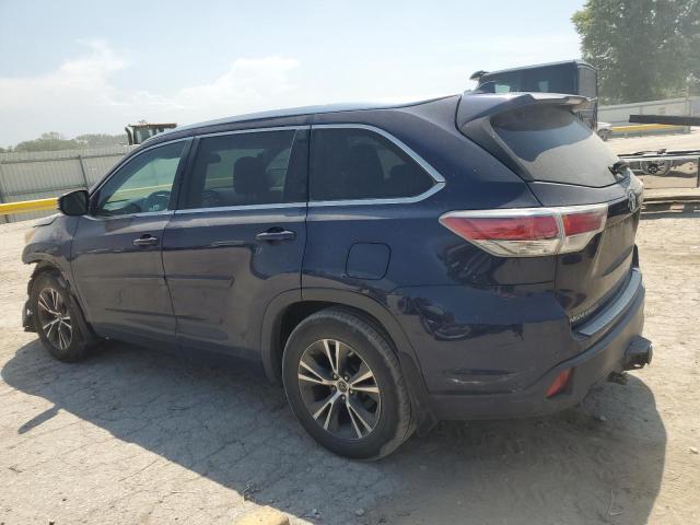 5TDJKRFH6GS263956 - 2016 TOYOTA HIGHLANDER XLE BLUE photo 2
