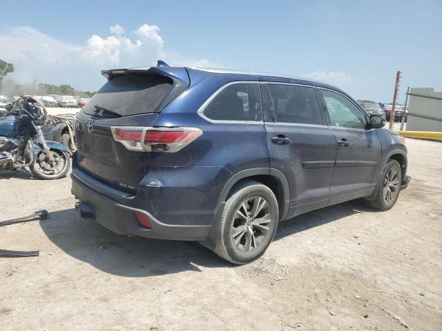 5TDJKRFH6GS263956 - 2016 TOYOTA HIGHLANDER XLE BLUE photo 3