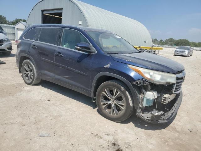 5TDJKRFH6GS263956 - 2016 TOYOTA HIGHLANDER XLE BLUE photo 4