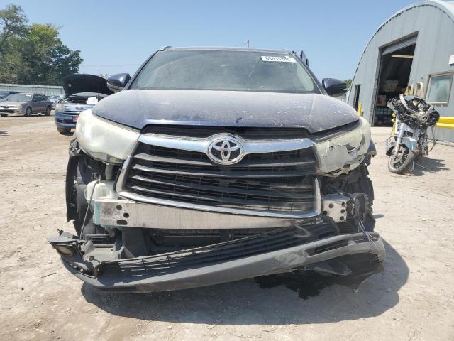 5TDJKRFH6GS263956 - 2016 TOYOTA HIGHLANDER XLE BLUE photo 5