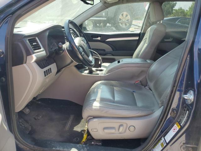 5TDJKRFH6GS263956 - 2016 TOYOTA HIGHLANDER XLE BLUE photo 7
