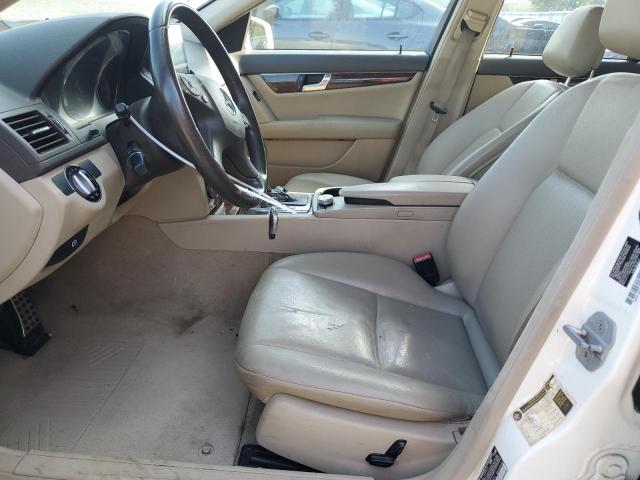 WDDGF8BB9AR103964 - 2010 MERCEDES-BENZ C 300 4MATIC WHITE photo 7