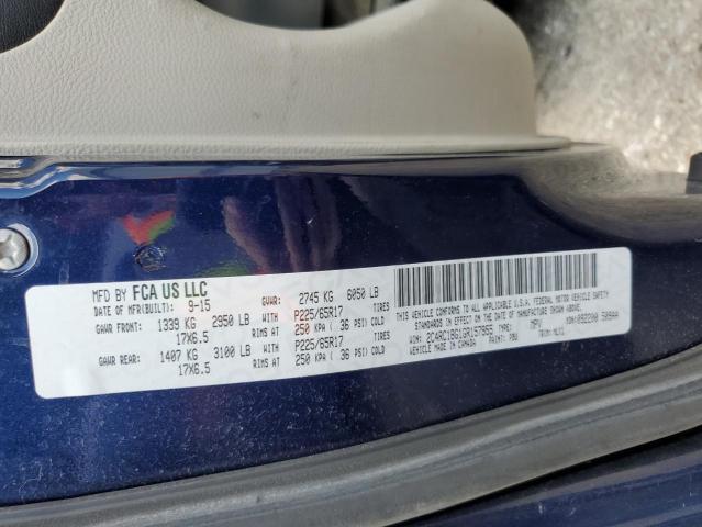 2C4RC1BG1GR157955 - 2016 CHRYSLER TOWN & COU TOURING BLUE photo 12