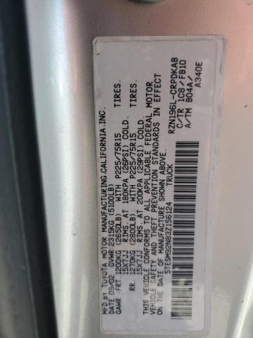 5TESM92N83Z156124 - 2003 TOYOTA TACOMA XTRACAB PRERUNNER ვერცხლისფერი ფოტო 12