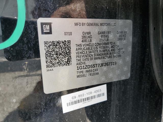 1G1ZD5ST7JF267319 - 2018 CHEVROLET MALIBU LT Qara foto 13