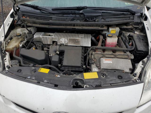 JTDKN3DU2C5452662 - 2012 TOYOTA PRIUS WHITE photo 11