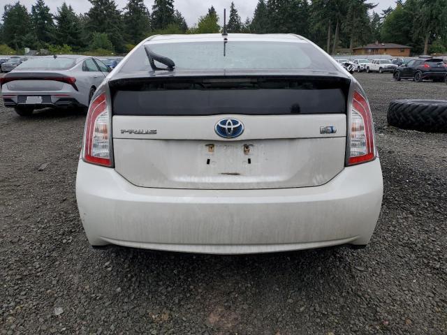 JTDKN3DU2C5452662 - 2012 TOYOTA PRIUS WHITE photo 6
