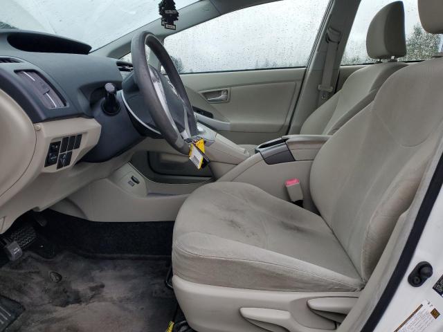 JTDKN3DU2C5452662 - 2012 TOYOTA PRIUS WHITE photo 7