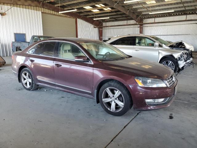 1VWBN7A37DC100951 - 2013 VOLKSWAGEN PASSAT SE MAROON photo 4