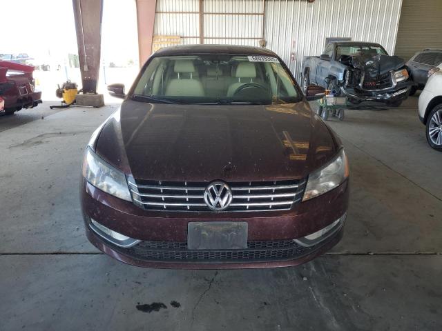 1VWBN7A37DC100951 - 2013 VOLKSWAGEN PASSAT SE MAROON photo 5