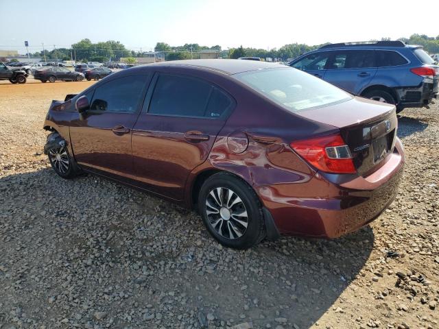 19XFB2F52CE051689 - 2012 HONDA CIVIC LX 勃艮第红 照片 2