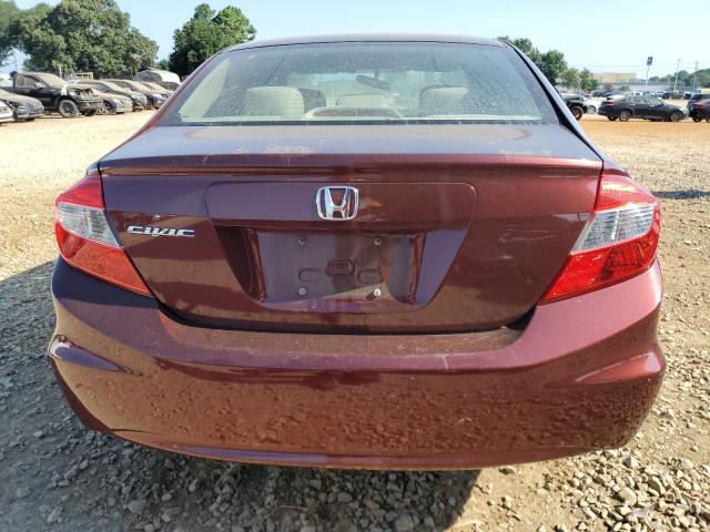 19XFB2F52CE051689 - 2012 HONDA CIVIC LX 勃艮第红 照片 6