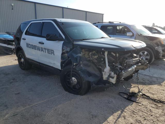 1FM5K8AR2HGB00529 - 2017 FORD EXPLORER POLICE INTERCEPTOR TWO TONE photo 4