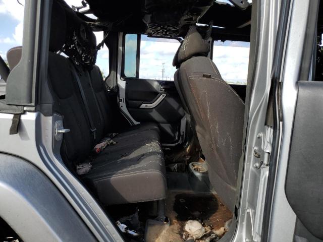 1C4HJWEG5GL153927 - 2016 JEEP WRANGLER U SAHARA SILVER photo 10