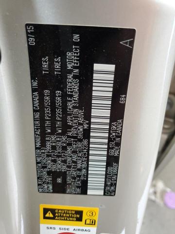 2T2BK1BA1FC342386 - 2015 LEXUS RX 350 BASE GOLD photo 14