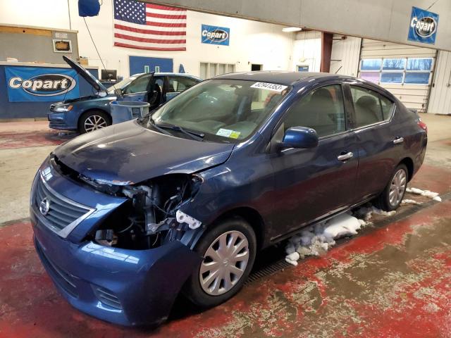 3N1CN7AP0EL827304 - 2014 NISSAN VERSA S BLUE photo 1