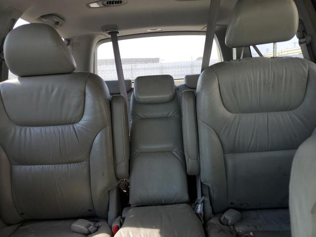 5FNRL38746B071276 - 2006 HOND ODYSSEY EXL ვერცხლისფერი ფოტო 10