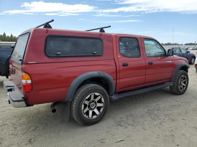 5TEGN92N81Z784426 - 2001 TOYOTA TACOMA DOUBLE CAB PRERUNNER BURGUNDY photo 3