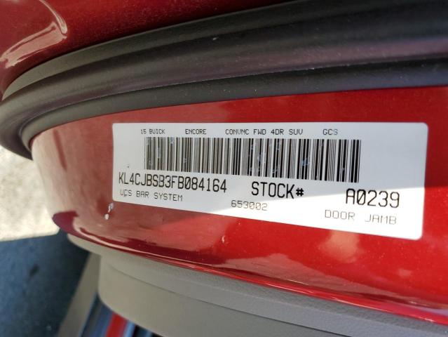 KL4CJBSB3FB084164 - 2015 BUICK ENCORE CONVENIENCE RED photo 14