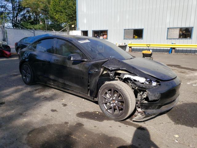 5YJ3E1EA6PF568285 - 2023 TESLA MODEL 3 შავი ფოტო 4