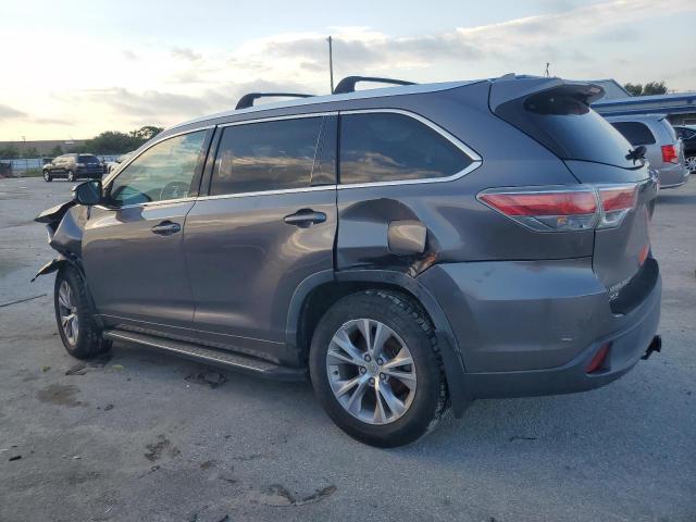 5TDJKRFH2FS190860 - 2015 TOYOTA HIGHLANDER XLE Gris foto 2