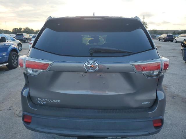 5TDJKRFH2FS190860 - 2015 TOYOTA HIGHLANDER XLE GRAY photo 6