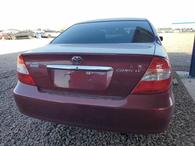 4T1BE32K93U157044 - 2003 TOYOTA CAMRY LE Kırmızı fotoğraf 6