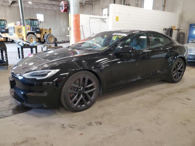 5YJSA1E50MF433258 - 2021 TESLA MODEL S Սև լուսանկար 1