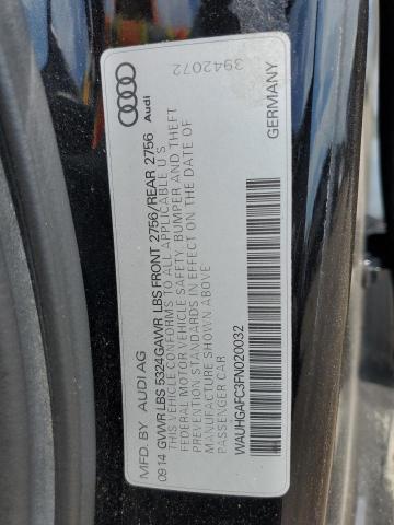 WAUHGAFC3FN020032 - 2015 AUDI A6 PRESTIGE Grafit foto 12