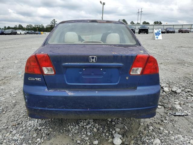 2HGES16304H574432 - 2004 HONDA CIVIC DX VP BLUE photo 6