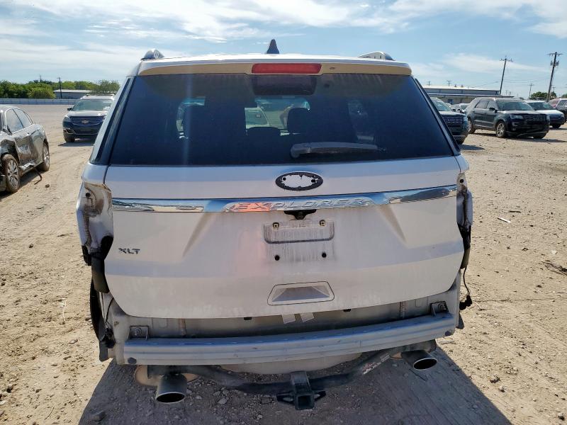 1FM5K7D86JGB07616 - 2018 FORD EXPLORER XLT WHITE photo 6