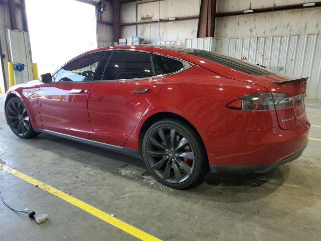 5YJSA1E48FF119111 - 2015 TESLA MODEL S Kırmızı fotoğraf 2
