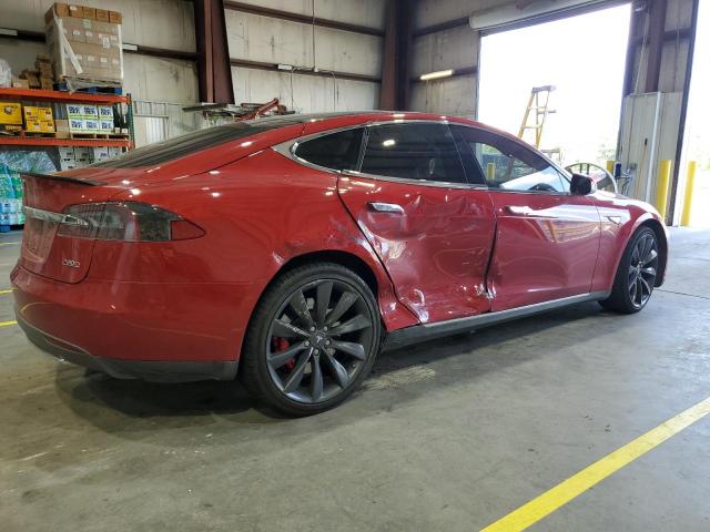 5YJSA1E48FF119111 - 2015 TESLA MODEL S Kırmızı fotoğraf 3