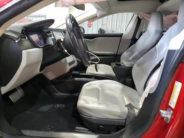 5YJSA1E48FF119111 - 2015 TESLA MODEL S Kırmızı fotoğraf 7