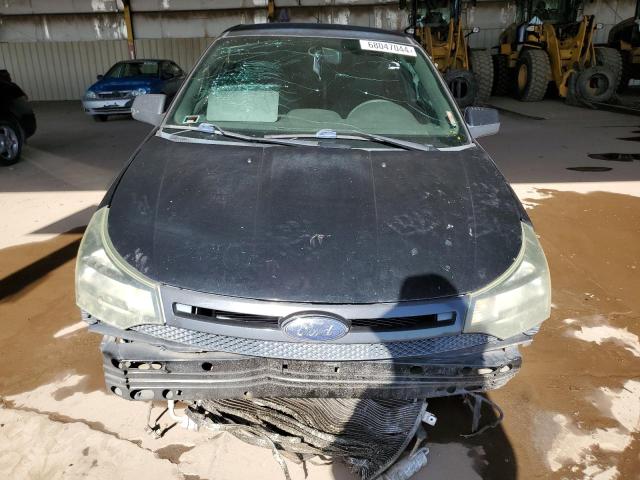 1FAHP32N99W189272 - 2009 FORD FOCUS SE BLACK photo 5