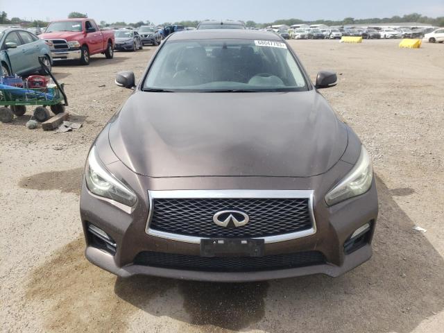 JN1BV7AR9EM690642 - 2014 INFINITI Q50 BASE BROWN photo 5