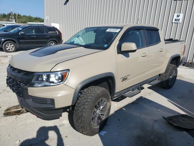 1GCGTEEN1M1175087 - 2021 CHEVROLET COLORADO ZR2 TAN photo 1