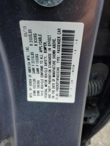 1HGCR2F79FA203346 - 2015 HONDA ACCORD EX GRAY photo 12