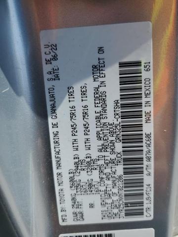 3TYRZ5CNXNT021206 - 2022 TOYOTA TACOMA ACCESS CAB Gümüş foto 13