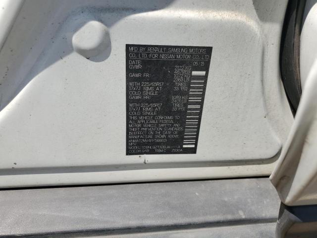 KNMAT2MV4FP566613 - 2015 NISSAN ROGUE S 白色 照片 14