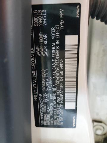 YV4902DZXB2217815 - 2011 VOLVO XC60 T6 WHITE photo 12