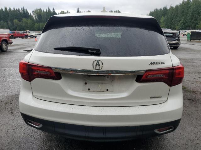 5FRYD4H47GB002411 - 2016 ACURA MDX TECHNOLOGY WHITE photo 6