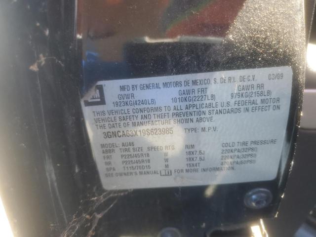 3GNCA63X19S623985 - 2009 CHEVROLET HHR SS 黑色 照片 12