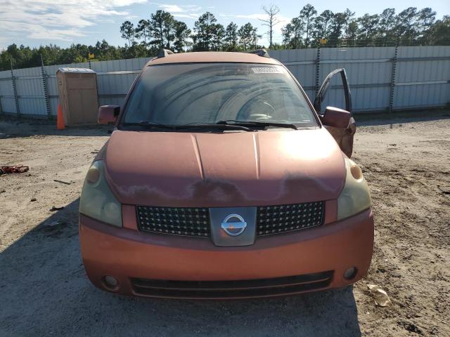 5N1BV28U54N369941 - 2004 NISSAN QUEST S ORANGE photo 5