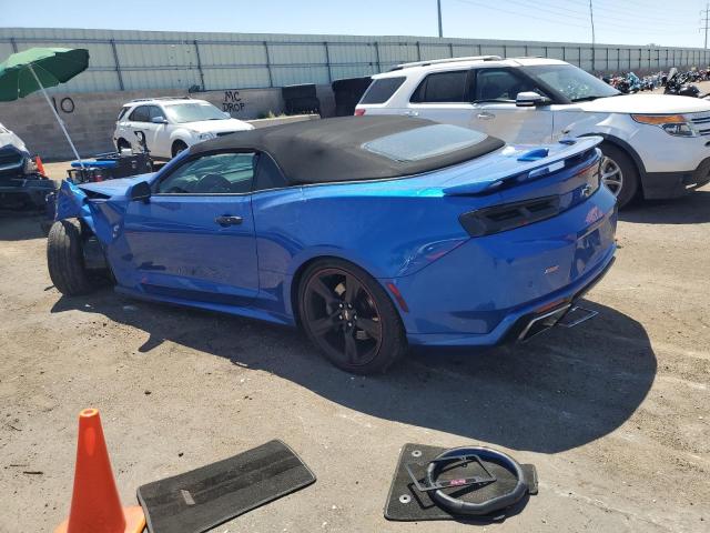 1G1FH3D75H0201540 - 2017 CHEVROLET CAMARO SS BLUE photo 2
